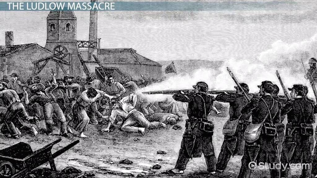 Ludlow Massacre in Colorado | Reasons, Outbreak & Memorial - Video & Lesson  Transcript | Study.com