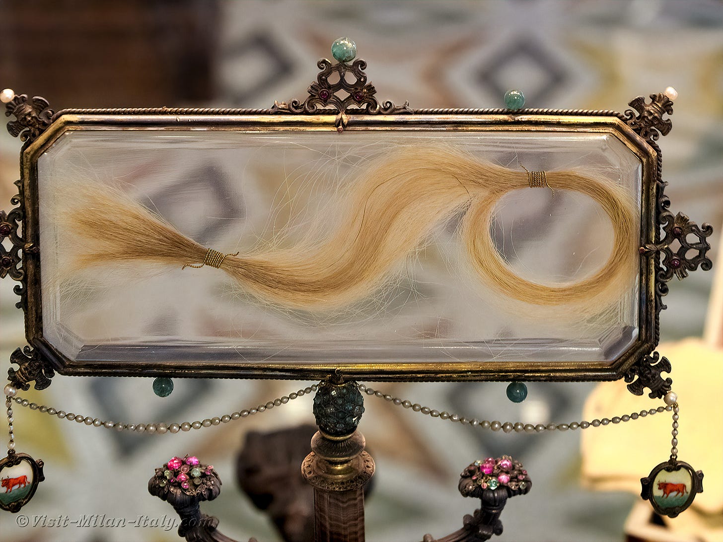 Lucretia Borgia's Hair Lock Ambrosiana in Milan Italy