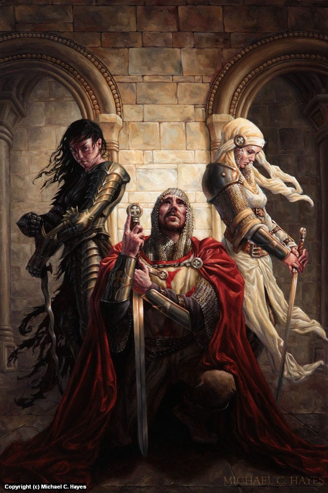 FANTASY ART SAMPLER #1: Michael C. Hayes - by J.Q. Graziano