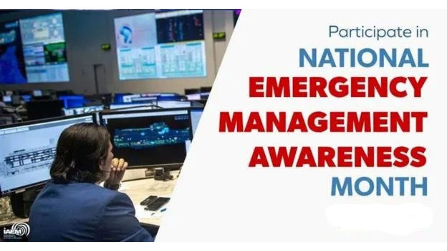 https://www.iaem.org/national-emergency-management-awareness-month/ https://www.iaem.org/national-emergency-management-awareness-month/