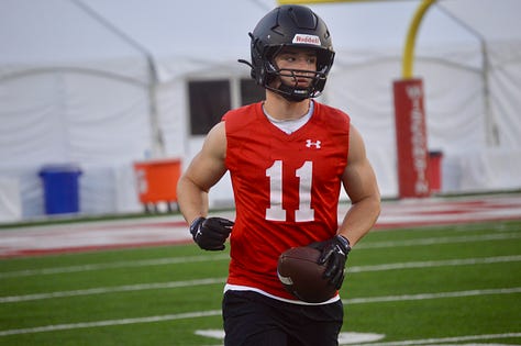 Images from Wisconsin football's first skills position camp on Wednesday, June 3, 2026, inside Camp Randall Stadium