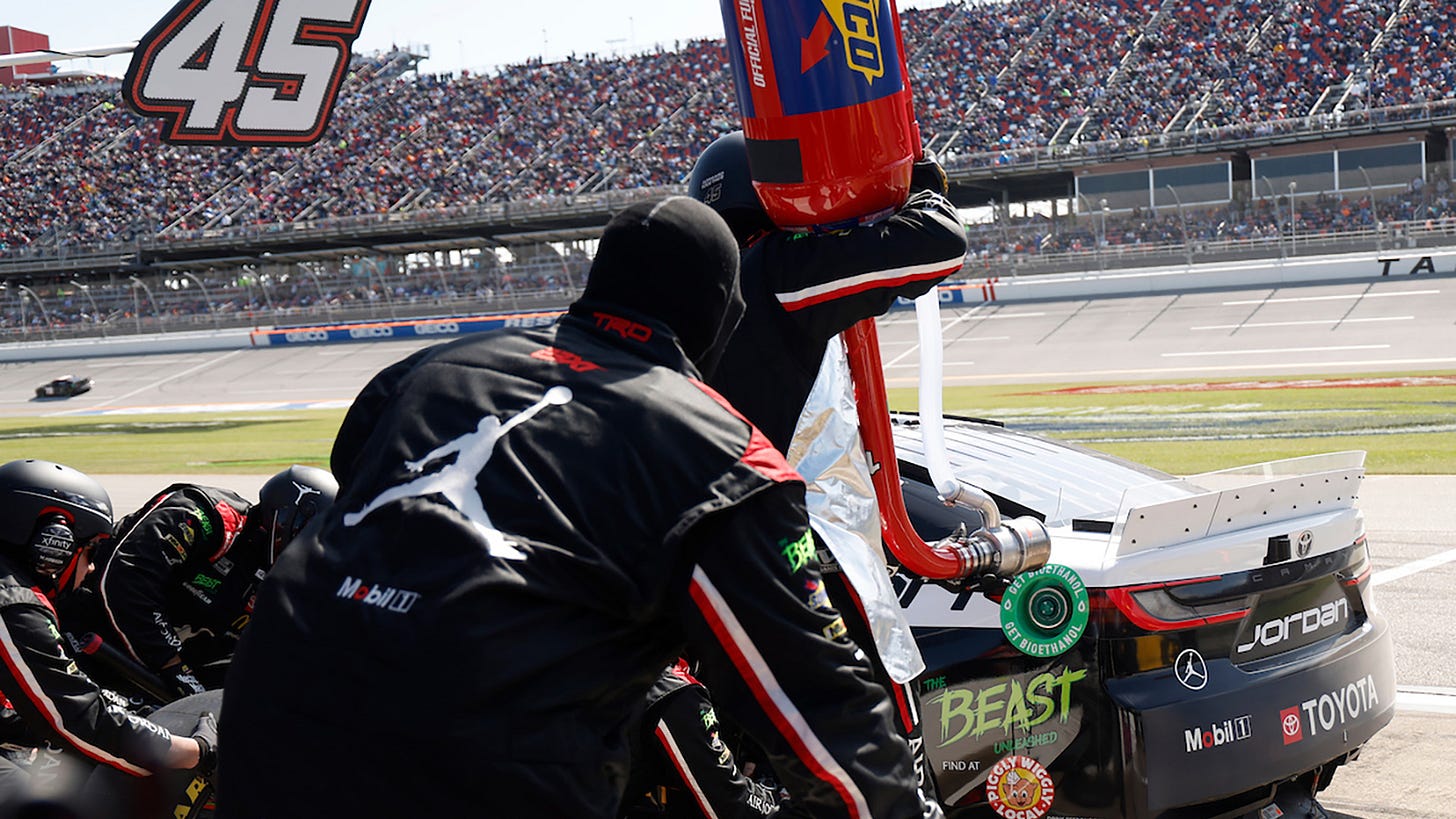 NASCAR fuel saving Superspeedways Talladega 2024 Elton Sawyer