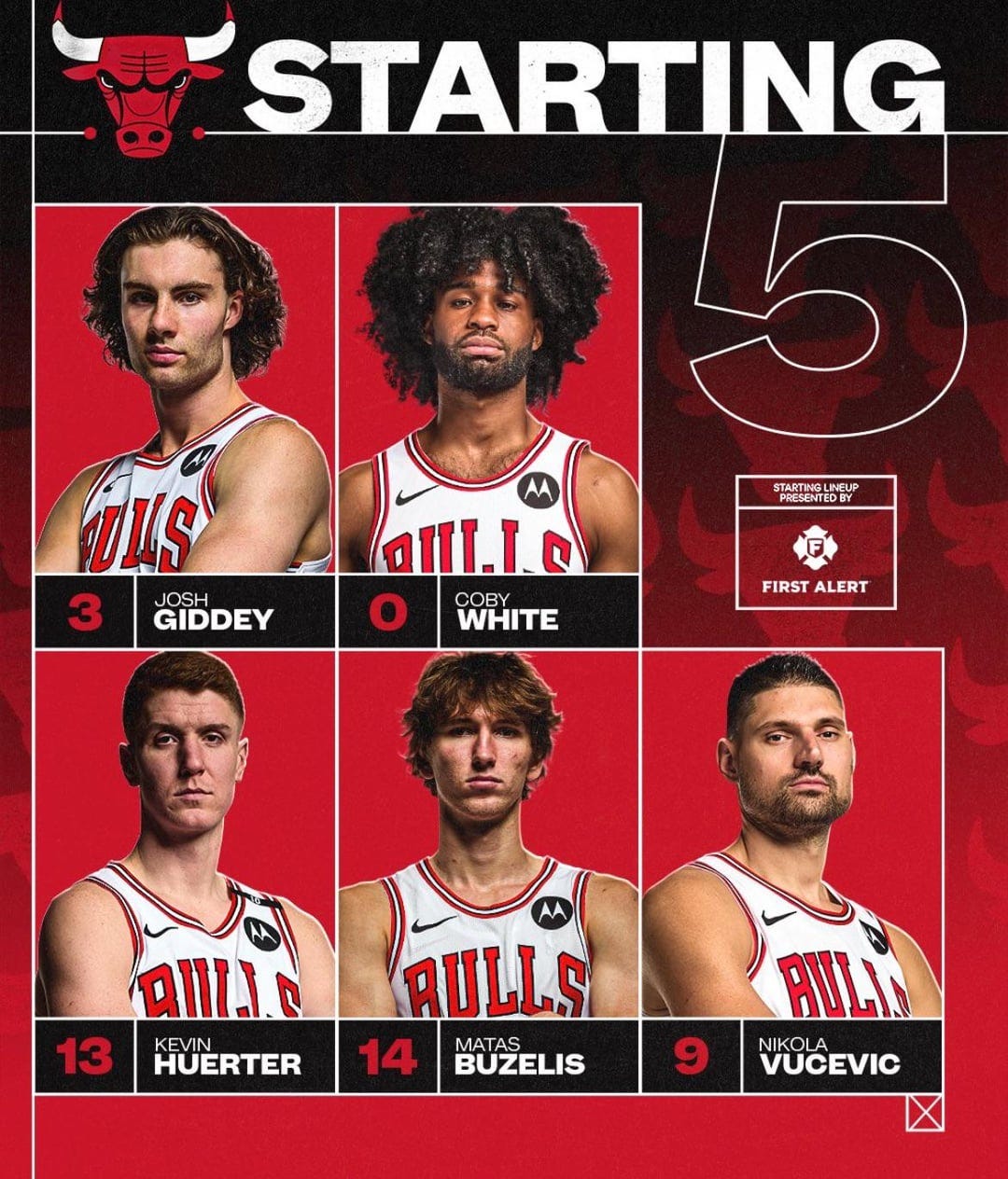Bulls all white starting 5 👻 : r/Nbamemes