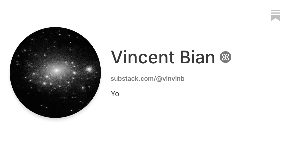 Vincent Bian | Substack