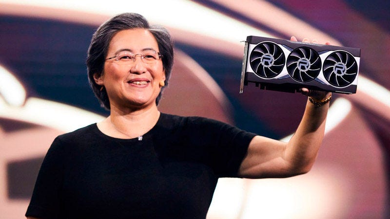 lisa su segurando placa de video rx 6000