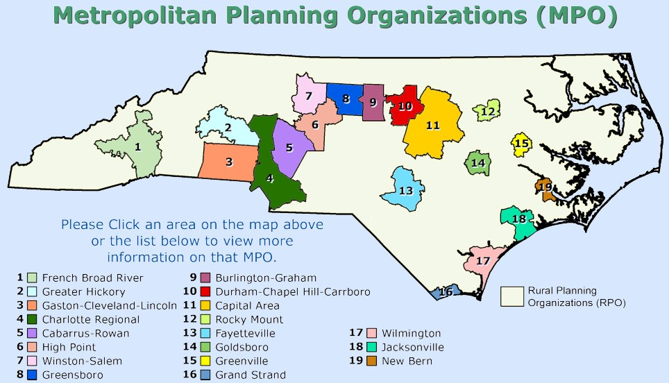 North Carolina Association of Metropolitan Planning Organizations North Carolina Association of Metropolitan Planning Organizations
