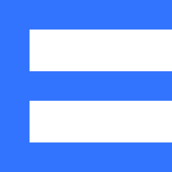 Imagem contém uma figura em forma da letra “E”. Imagem contém uma figura em forma da letra “E”.