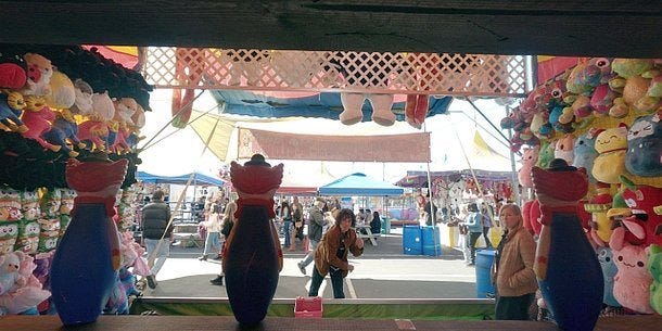 Colton takes out aggressive nature by throwing his balls to knock down things for Geri 2.14. Colton takes out aggressive nature by throwing his balls to knock down things for Geri 2.14.