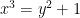 x^3=y^2+1