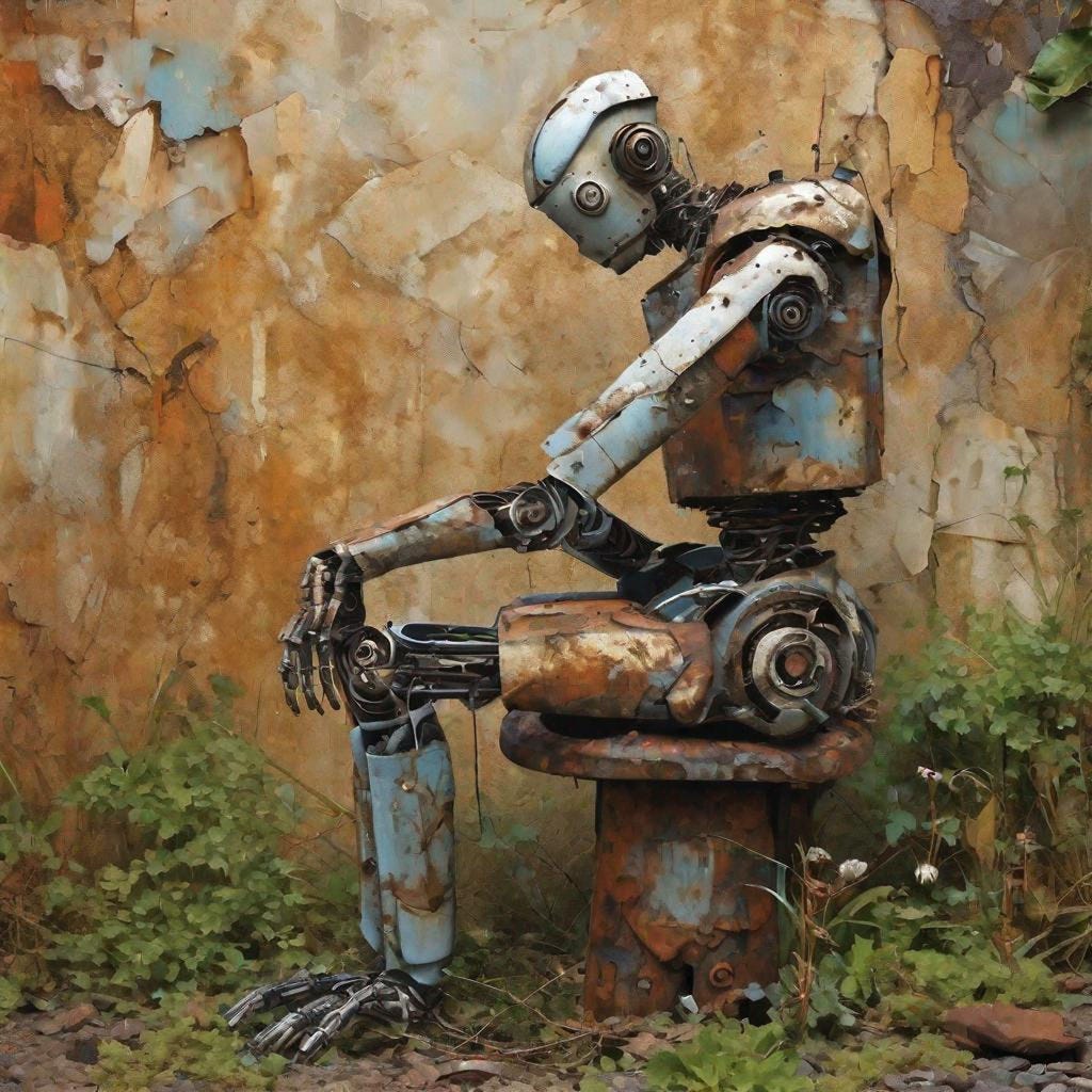 sad robot by etowner5 on DeviantArt