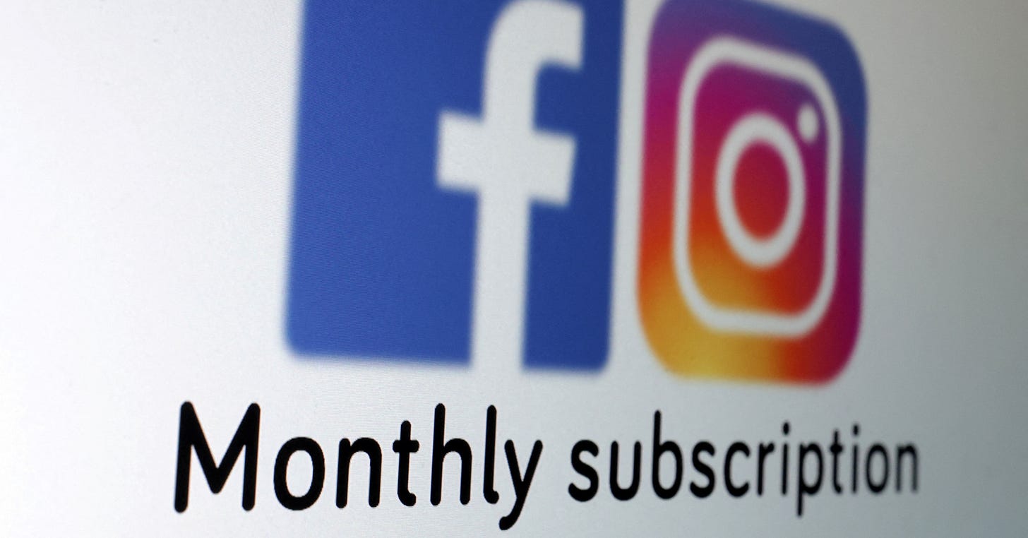 Meta introduces ad-free plans for Instagram, Facebook in Europe | Reuters Meta introduces ad-free plans for Instagram, Facebook in Europe | Reuters