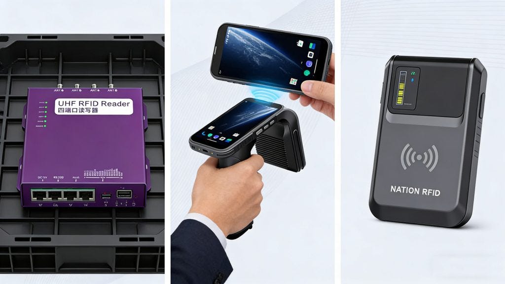 Comparison of fixed, handheld, and portable RFID readers in a smart warehouse environment