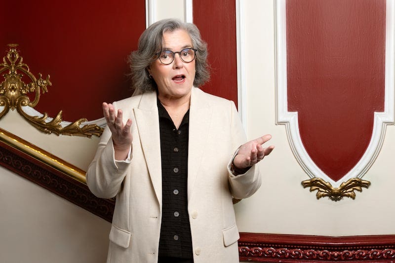 Rosie O'Donnell at The Olympia Theatre in Dublin, where her new show Common Knowledge premieres in July 2025. Photograph: Naomi Gaffey Rosie O'Donnell at The Olympia Theatre in Dublin, where her new show Common Knowledge premieres in July 2025. Photograph: Naomi Gaffey