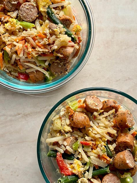 A healthy and easy meal plan for the week