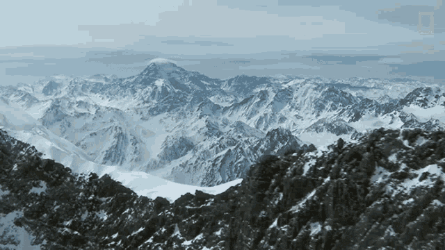 View from on top of the Alps