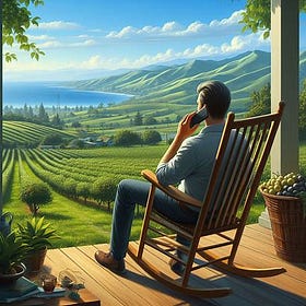 🟢 $28,600 per hour from his porch