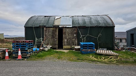 Views from the town of Leverburgh in Harris, Western Isles, Scotland.