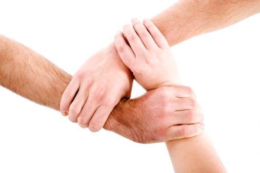 Photo libre de droit de Trois Mains banque d'images et plus d'images libres  de droit de Fond blanc - Fond blanc, Adulte, Communauté - iStock