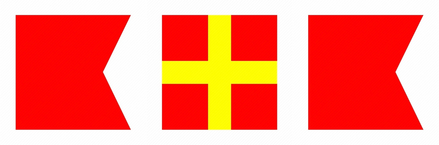 A red and yellow square with a cross

Description automatically generated