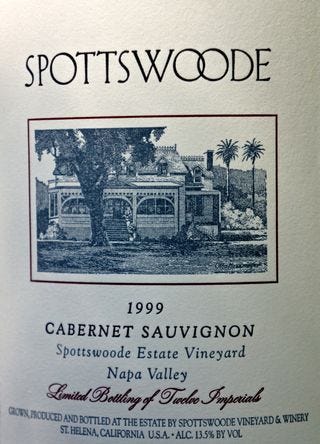 A - Spottswoode - 6L label A - Spottswoode - 6L label