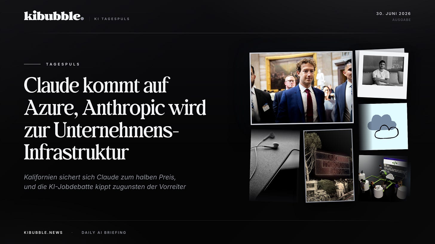 Anthropic wird Infrastruktur: Claude auf Azure, Kalifornien zum halben Preis