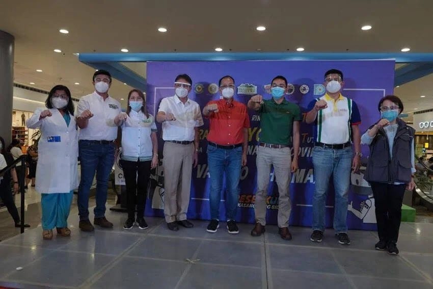 Launch of SM City Sucat as a COVID-19 vaccination center for minors