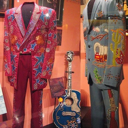 NudieTheRodeoTailor, Two Porter Wagoner suits at the Country Music Hall...