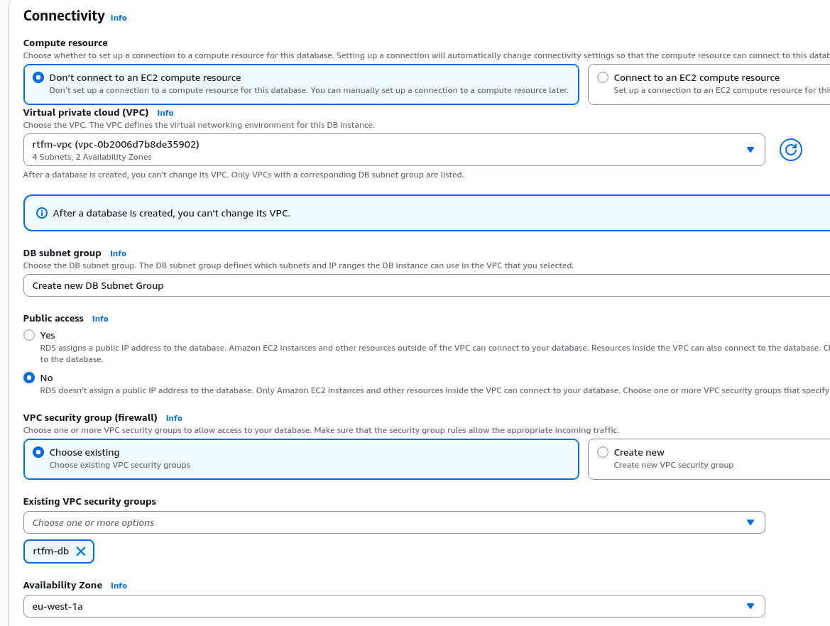 AWS: basic infrastructure setup for WordPress