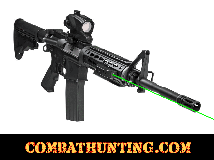 VALGKMQR KeyMod Quick Release Compact Green Laser Sight - Quad Rails -  Handguards