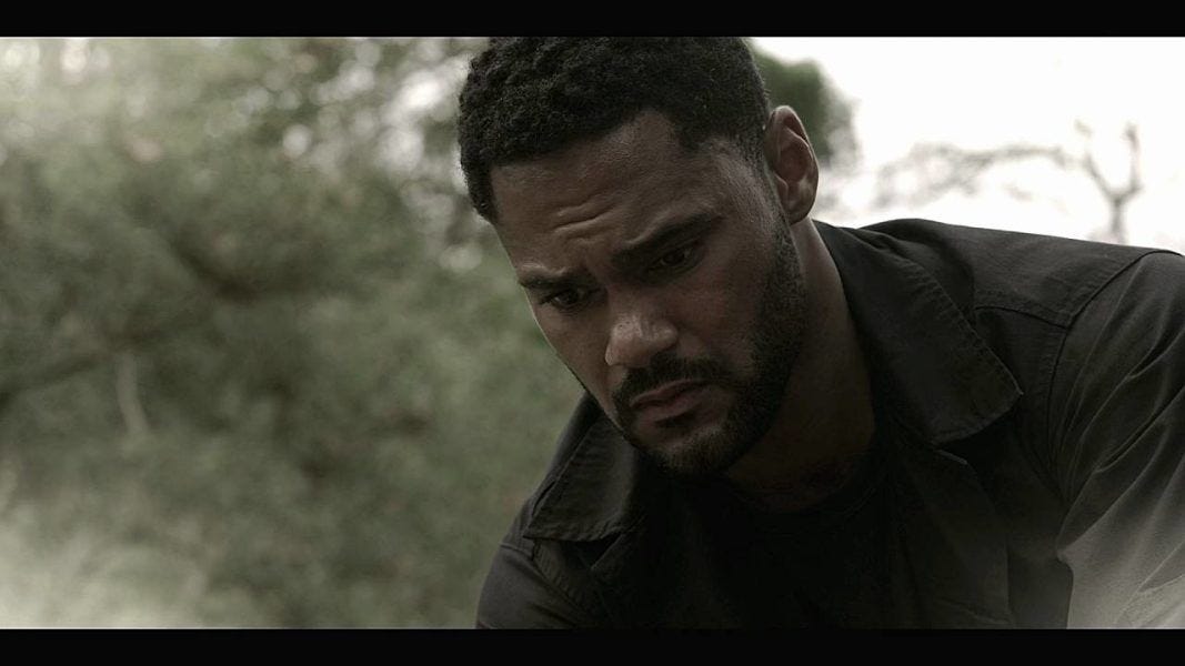 Walker Trey looking down at ground. Walker Trey looking down at ground.