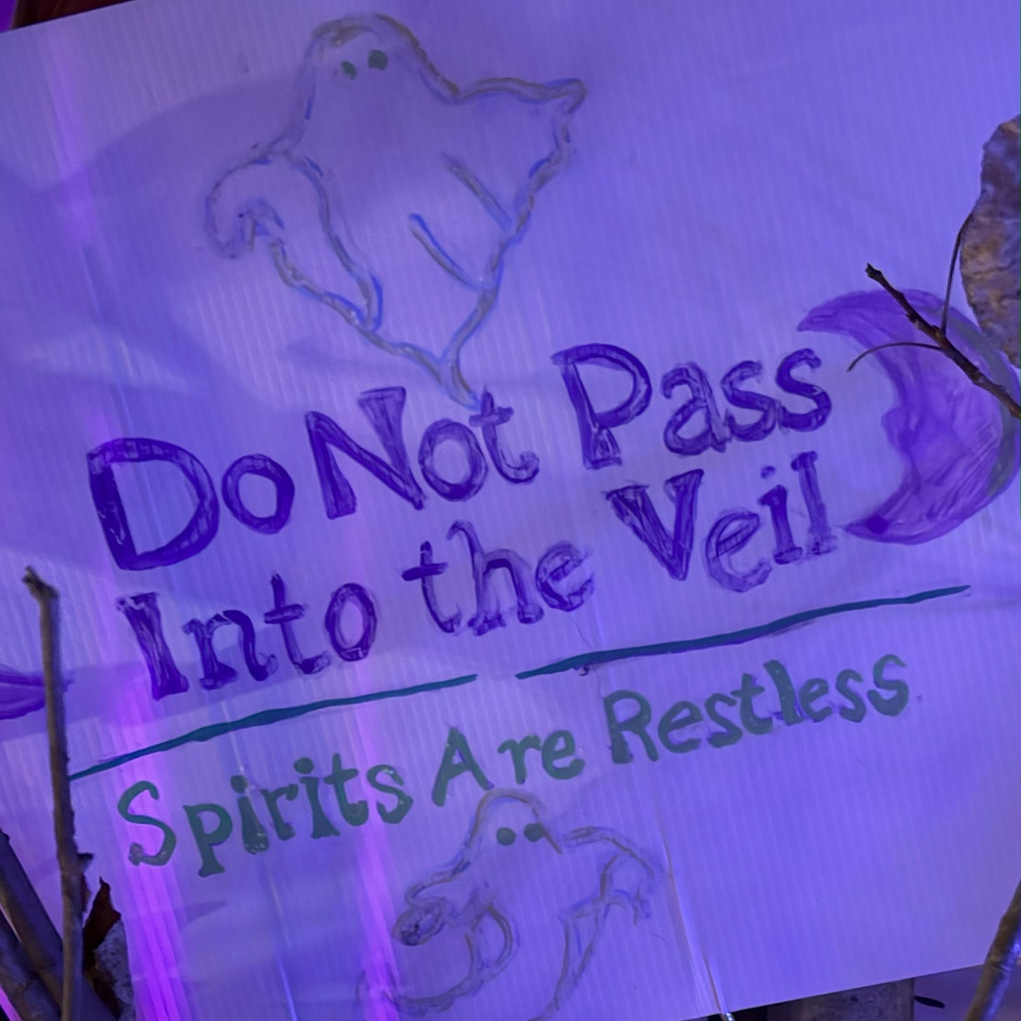Do Not Pass Into the Veil. The Spirits are Restless. Do Not Pass Into the Veil. The Spirits are Restless.