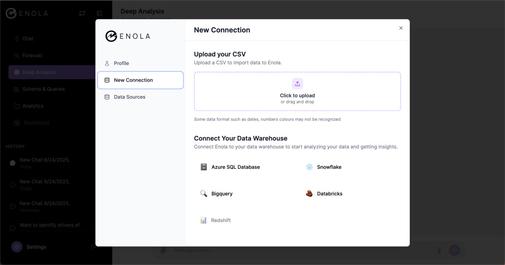 ChatGPT Alternative for Data Analysis: Enola vs. ChatGPT
