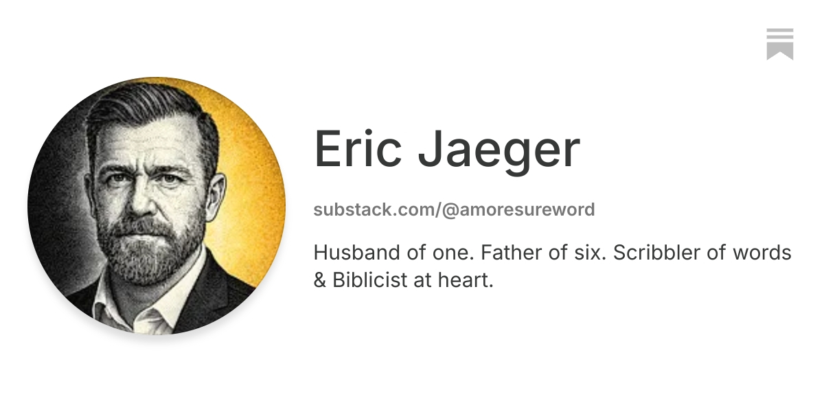 Eric Jaeger | Substack