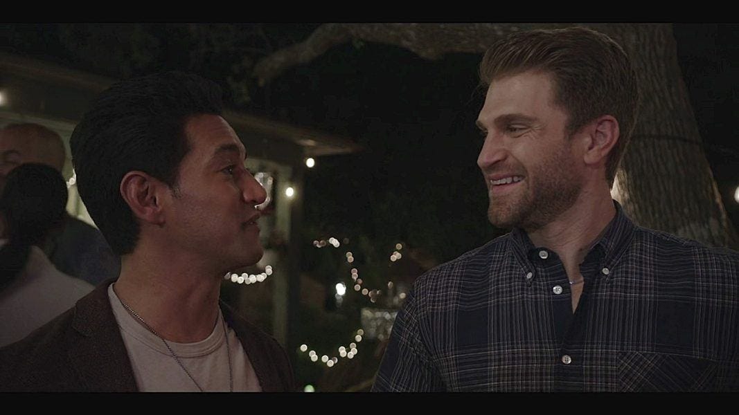 Gay Liam smiling hotly at gay Ben on Walker finale. Gay Liam smiling hotly at gay Ben on Walker finale.