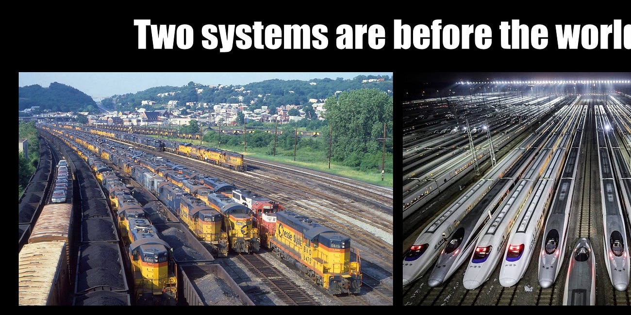 Two systems are before the world