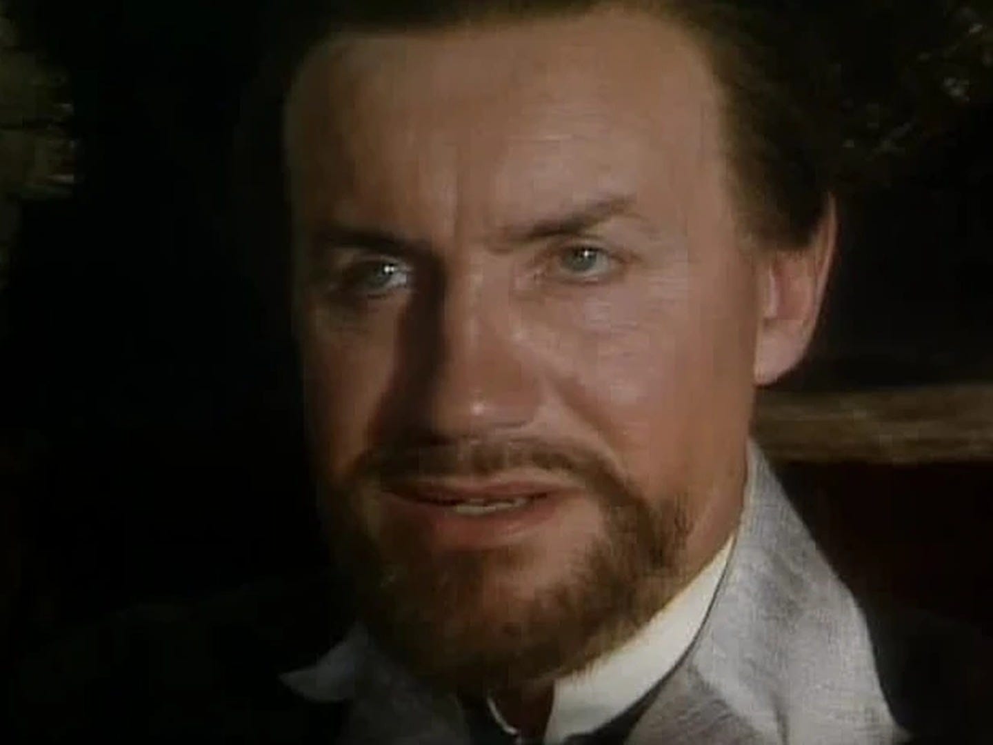 The Master, Anthony Ainley, with cheetah eyes The Master, Anthony Ainley, with cheetah eyes