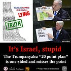 It's Israel, stupid