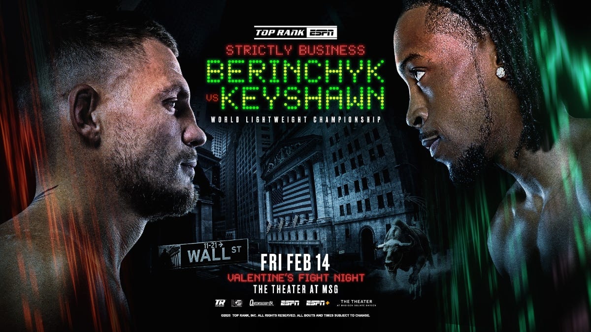 Image: Davis vs. Berinchyk: A Stacked Card at Madison Square Garden on February 15th