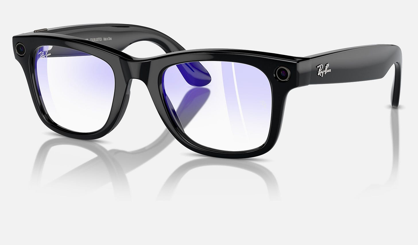 Ray-Ban 0RW4006 RAY-BAN | META WAYFARER Lucido Nero Electronics