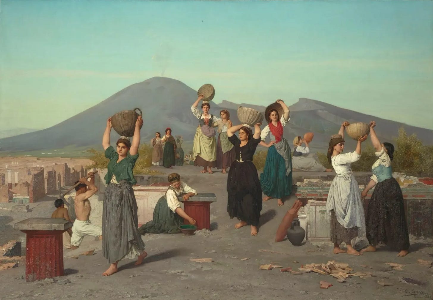Edouard-Alexandre-Sain-Excavations-at-Pompei-1865-Paris-Musee-d-Orsay Edouard-Alexandre-Sain-Excavations-at-Pompei-1865-Paris-Musee-d-Orsay