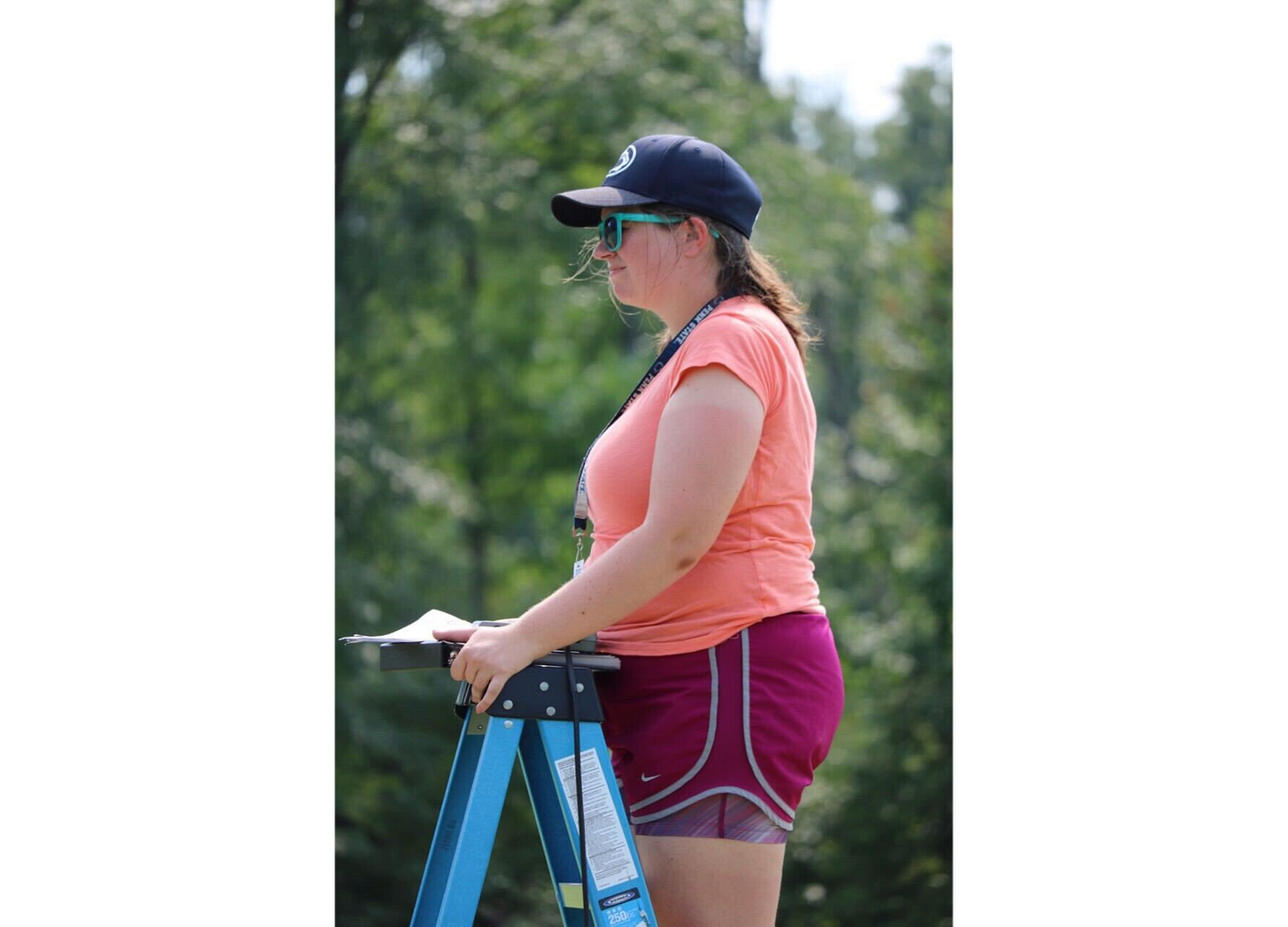 Kate Sellers teaching marching band drill 2018 Kate Sellers teaching marching band drill 2018