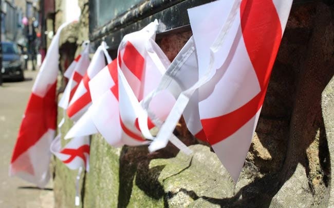 English flags.