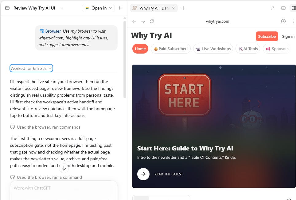 Computer Use in ChatGPT analyzing Why Try AI for UI issues Computer Use in ChatGPT analyzing Why Try AI for UI issues
