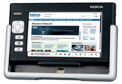 Nokia Internet Table Nokia Internet Table