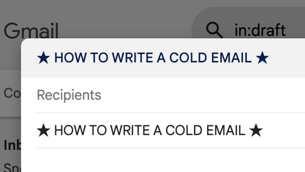 How to write a cold email - by Carly Ayres - Good Graf!