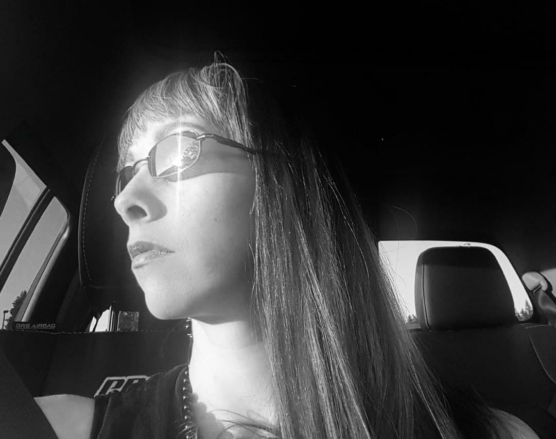 Author looking off to the side