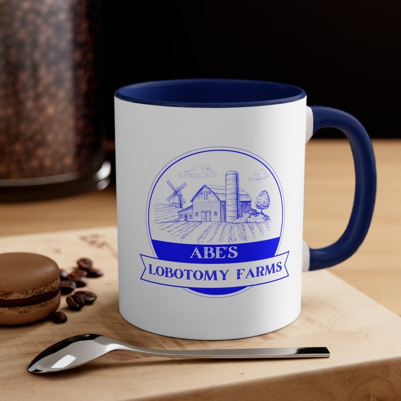 ABE'S LOBOTOMY FARM Mug image 1