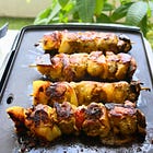 Pinchos de Pollo Marinados al curry 🍢