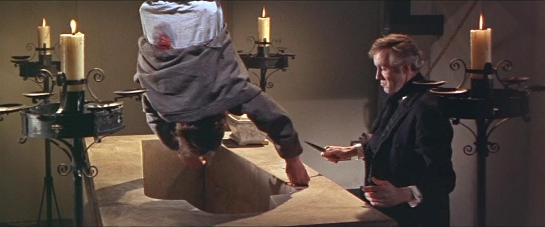 Halloween Havoc!: Christopher Lee in DRACULA- PRINCE OF DARKNESS  (Hammer/Warner Brothers. 1966) – cracked rear viewer