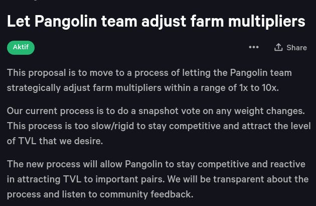 New proposal